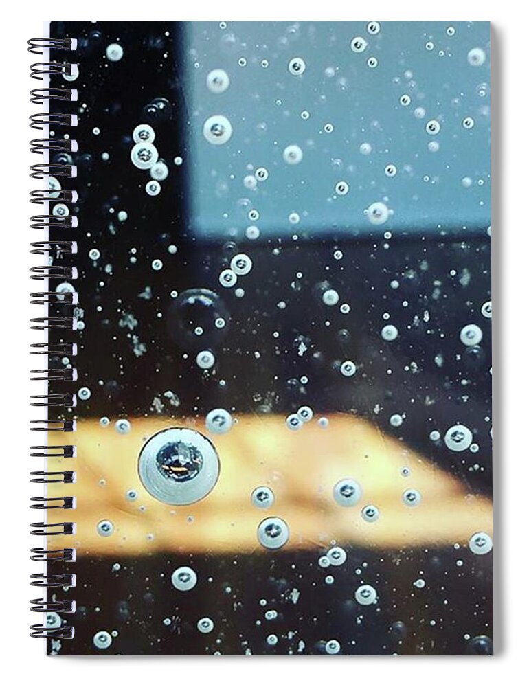 Pdx Spiral Notebook featuring the photograph Pop-art. Otherwise Known As Bubbles In by Ginger Oppenheimer
