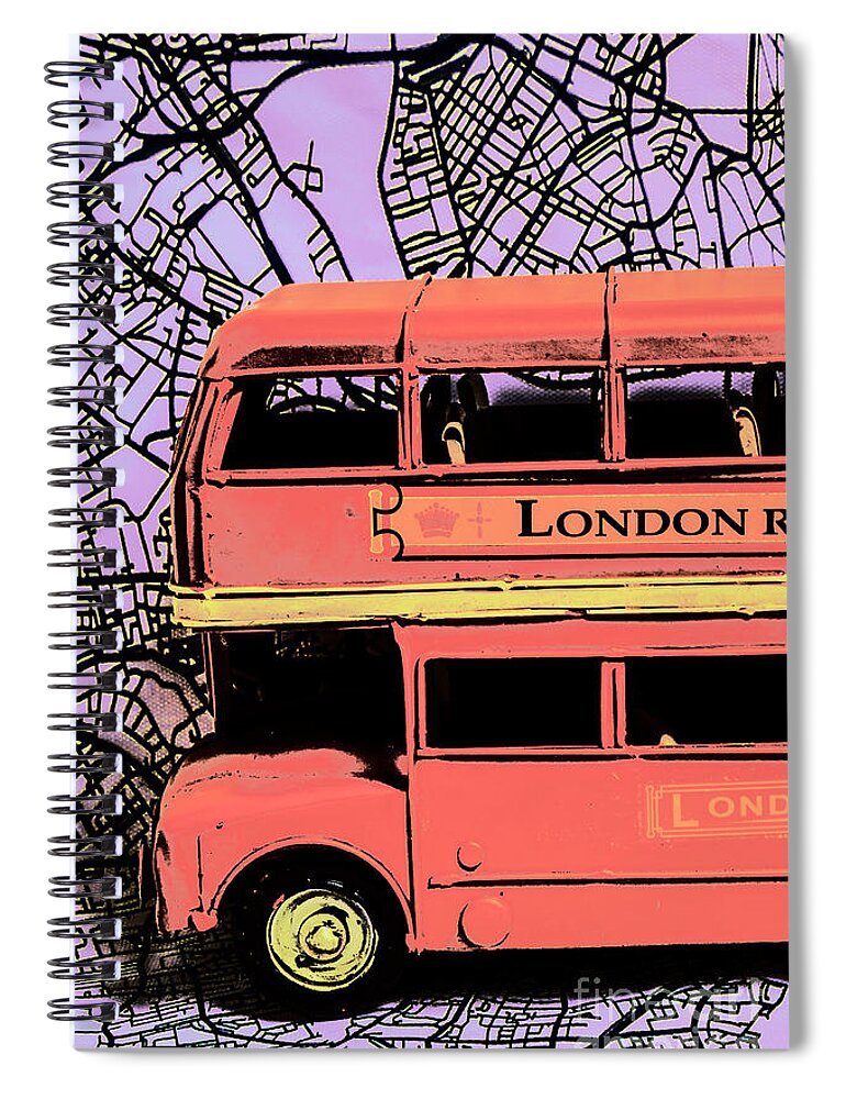 Pop Art Spiral Notebook featuring the photograph Pop art UK by Jorgo Photography