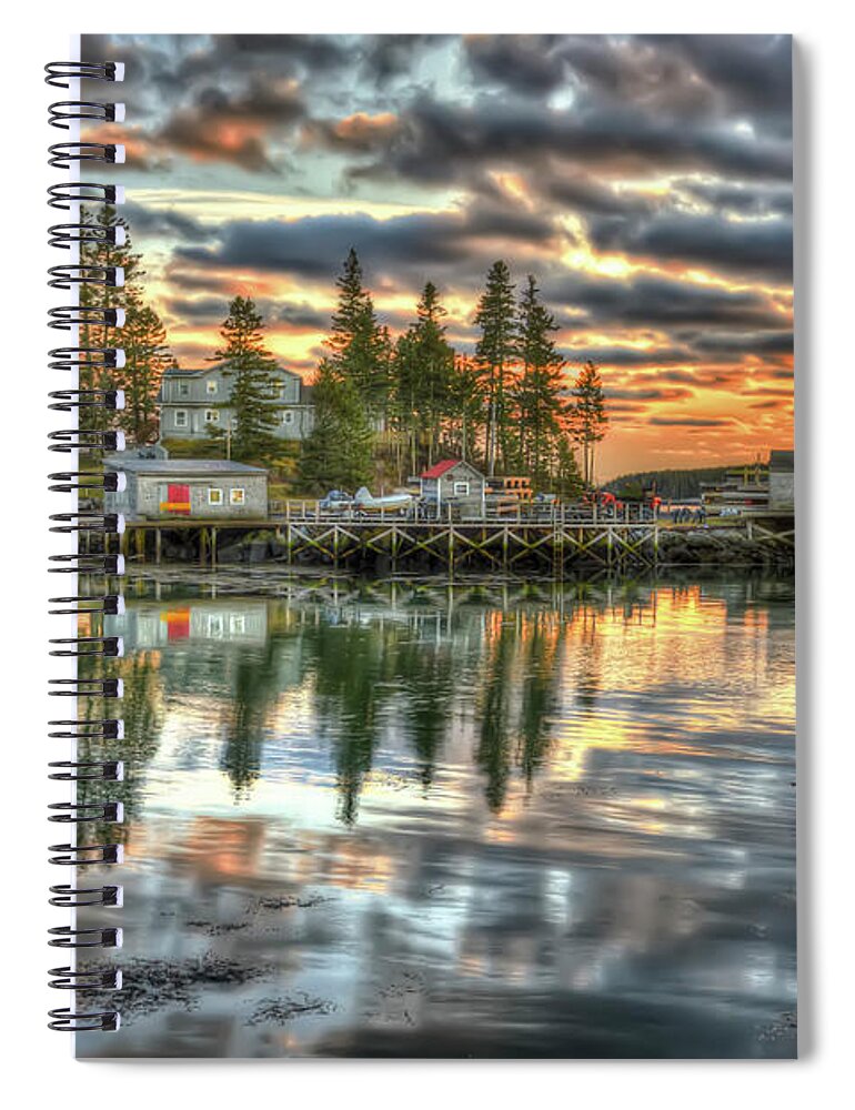 Landscape Spiral Notebook featuring the photograph Port Clyde Majesty by Jeff Cooper