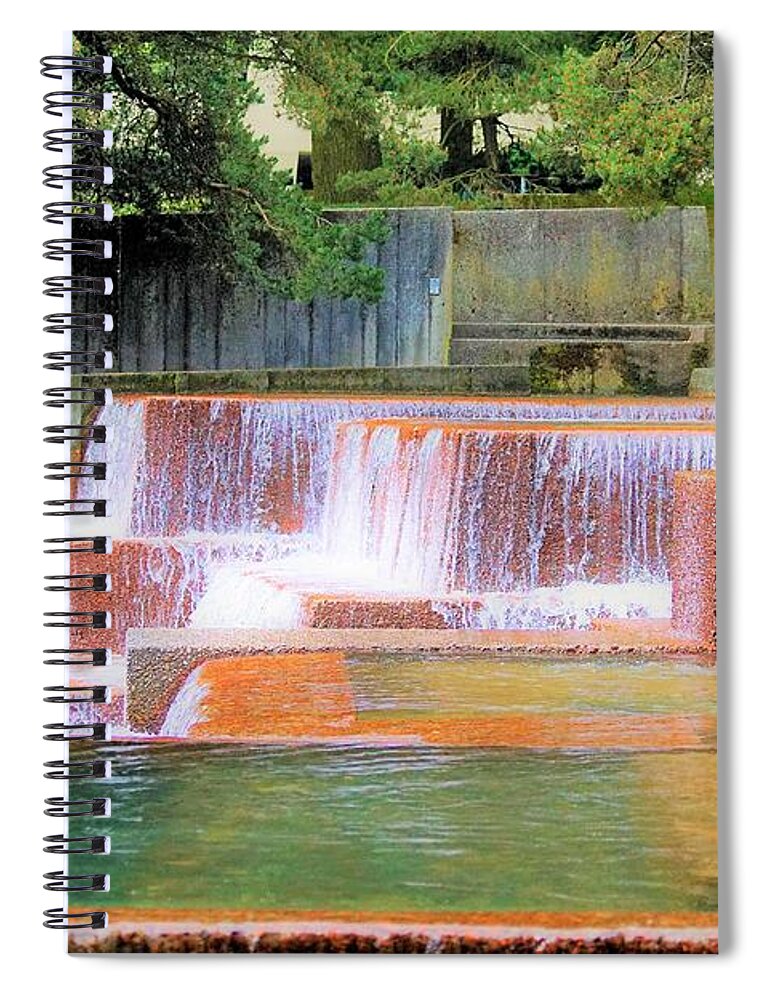 Portland Oregon Spiral Notebook featuring the photograph Portland Waterfall by Merle Grenz