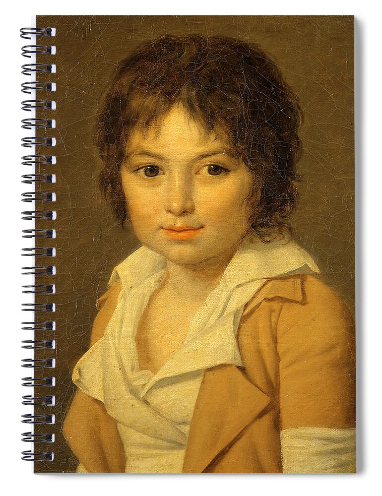 Jean-louis Laneuville Spiral Notebook featuring the painting Portrait of Amedee Selim de Robillard Peronville by Jean-Louis Laneuville