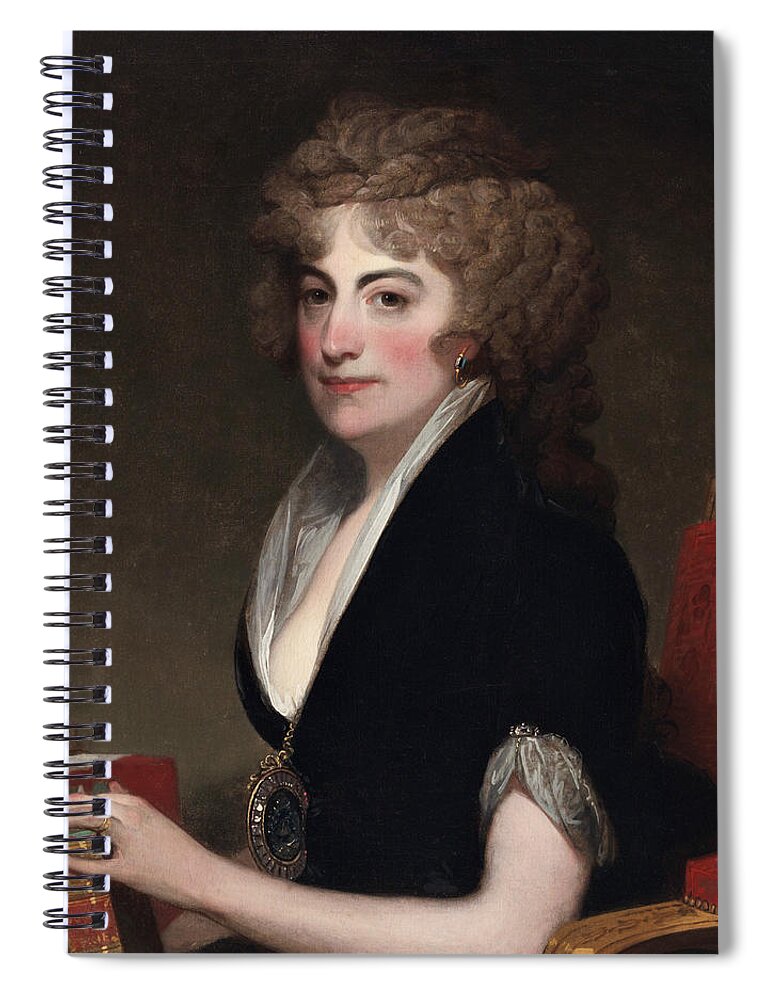 Gilbert Stuart Spiral Notebook featuring the painting Portrait of Anne Willing Bingham by Gilbert Stuart