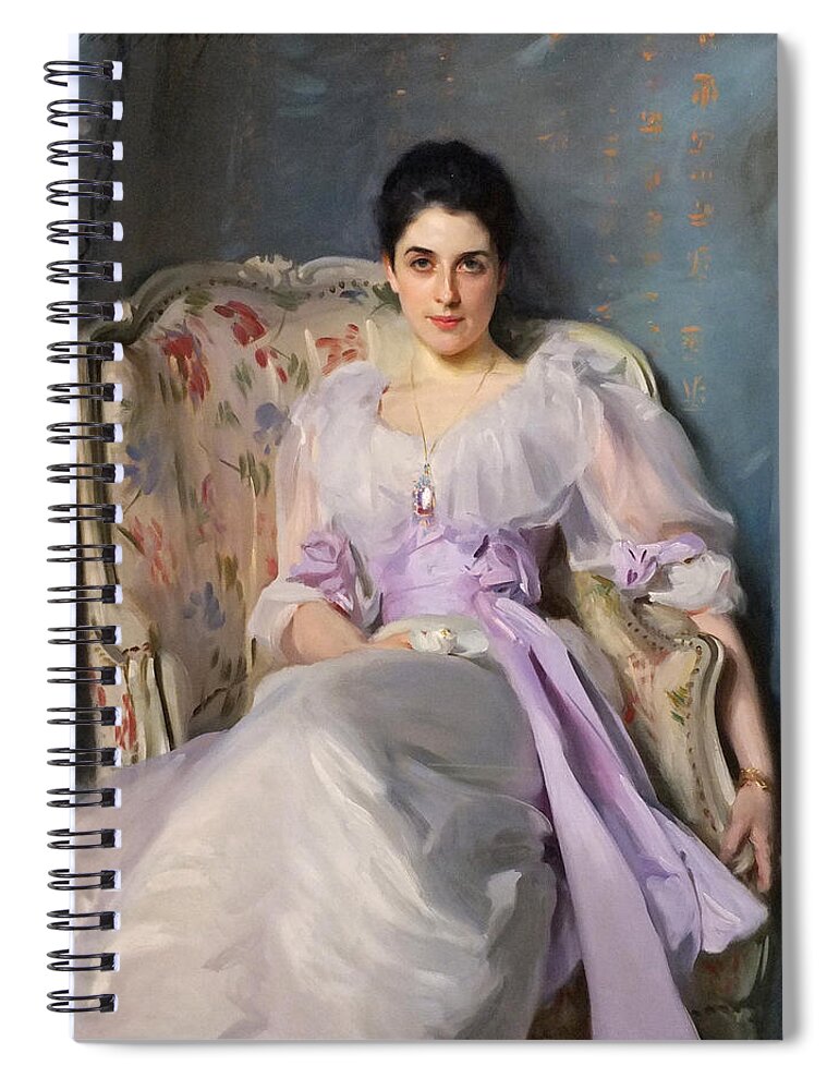John Singer Sargent Spiral Notebook featuring the painting Portrait of Lady Agnew of Lochnaw by John Singer Sargent