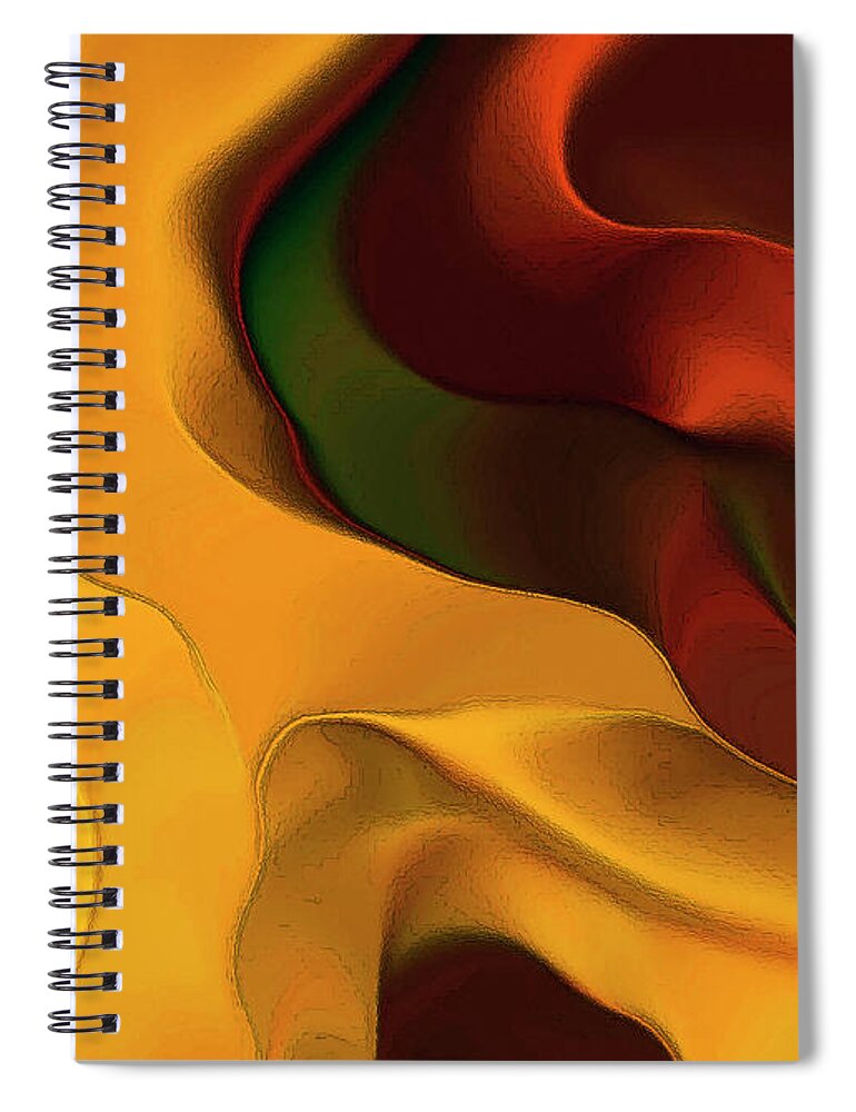 Poses Spiral Notebook featuring the digital art Poses Of Old Friends by Leo Symon