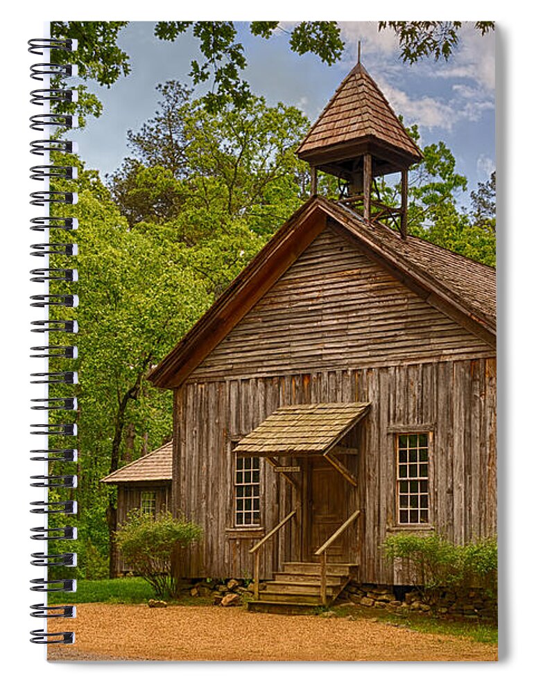 Possum Trot Church Spiral Notebook featuring the photograph Possum Trot Church by Priscilla Burgers