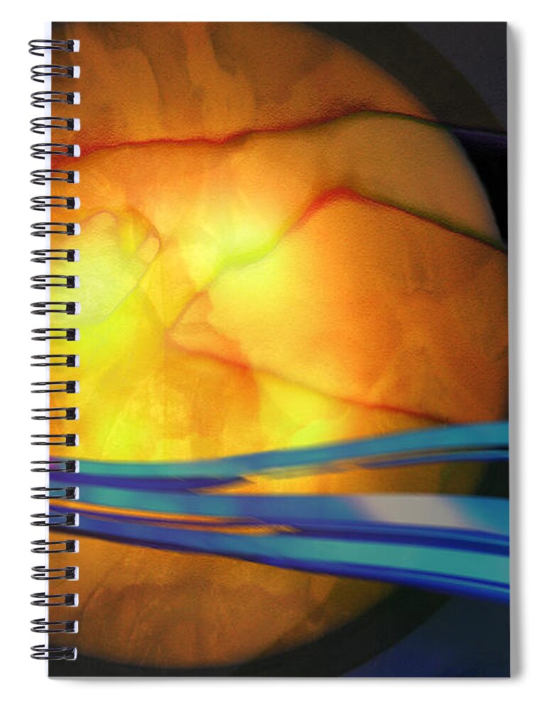 Reiki Spiral Notebook featuring the photograph Power of Touch by Ed Hall