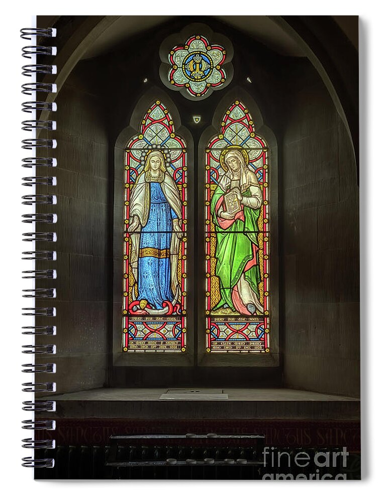 Catholic Spiral Notebook featuring the photograph Pray For The Soul by Adrian Evans