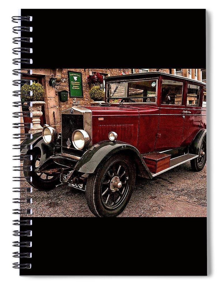 Vehicles Spiral Notebook featuring the photograph Pre War Vauxhall by Richard Denyer