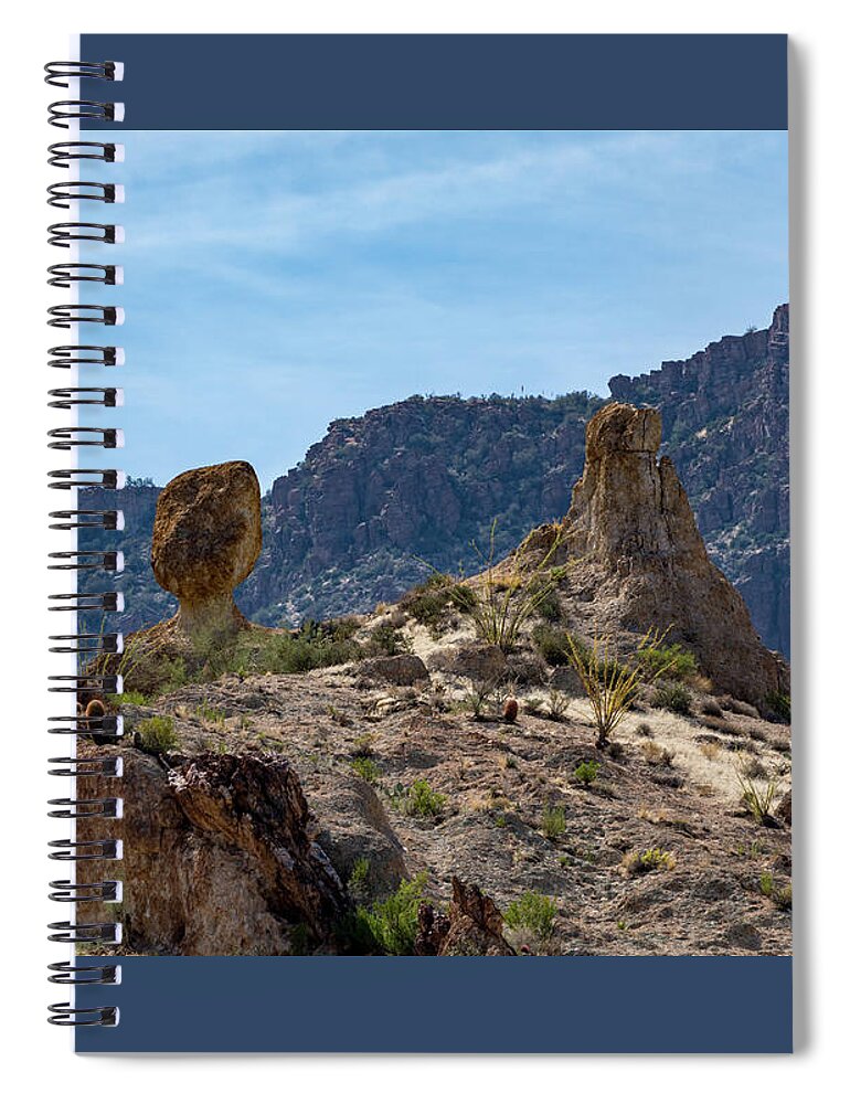 Boyce Spiral Notebook featuring the photograph Precarious by Douglas Killourie