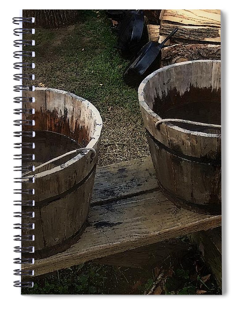 Bench Spiral Notebook featuring the painting Precious Commodity by RC DeWinter