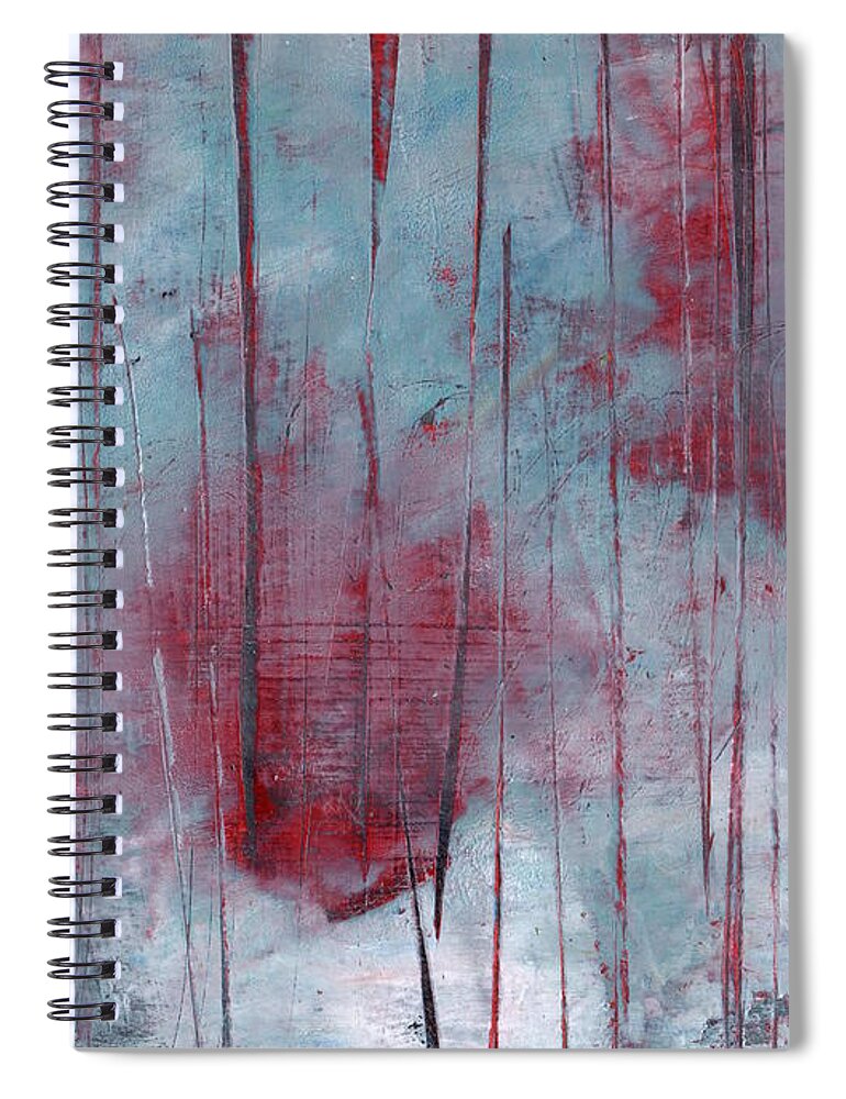 Oil Spiral Notebook featuring the painting Preserving by Marcy Brennan