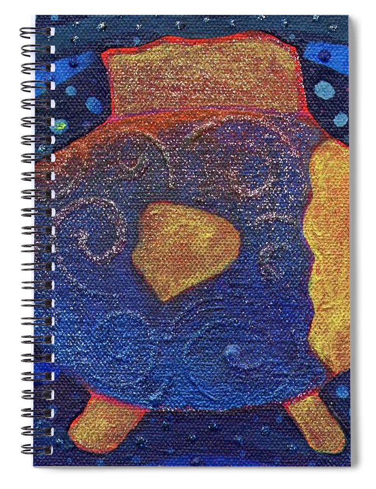 Fish Spiral Notebook featuring the painting Pretty Fish by Helena Tiainen