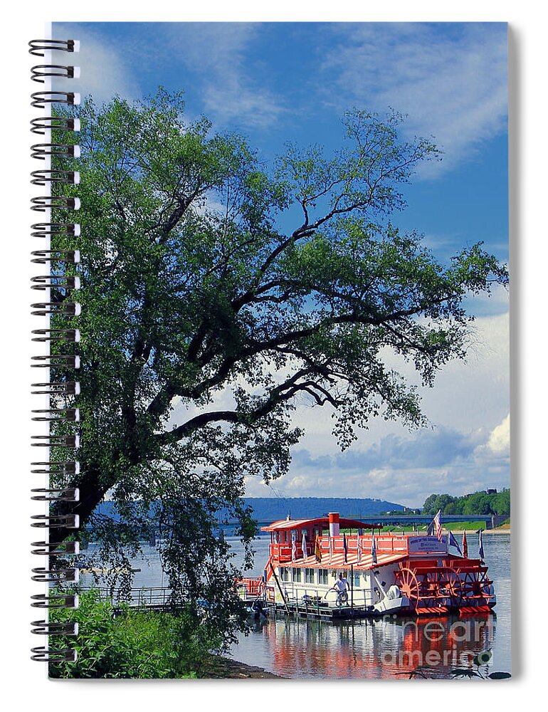 Boats Spiral Notebook featuring the photograph Pride Of The Susquehanna by Geoff Crego