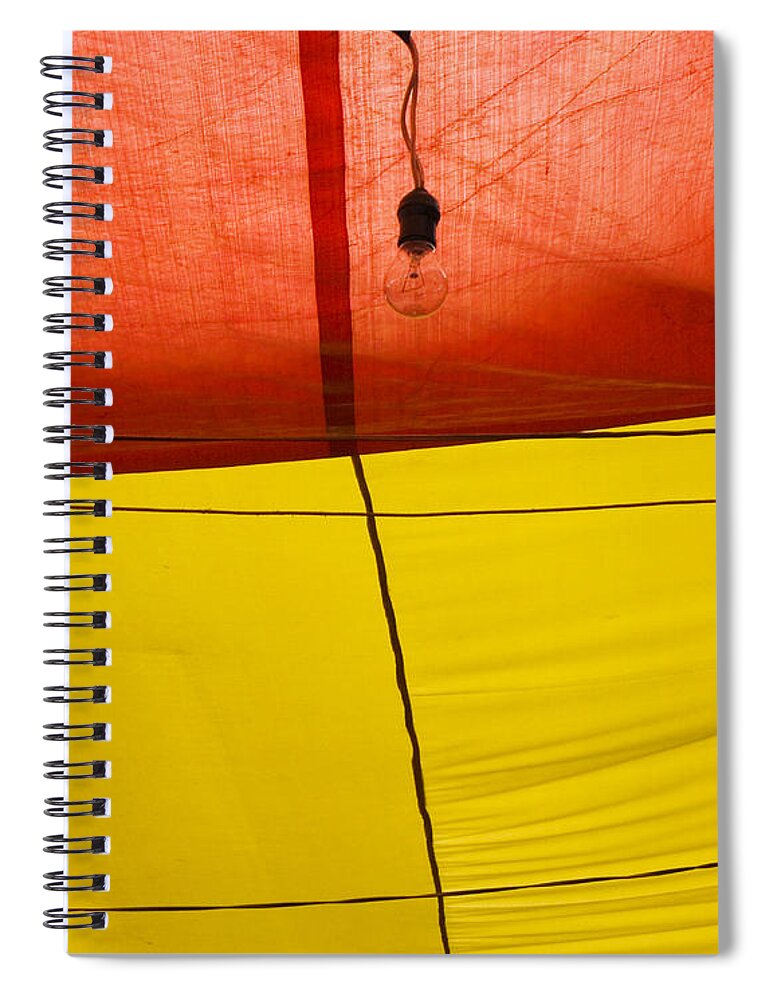 Bulb Spiral Notebook featuring the photograph Primary Light by Skip Hunt