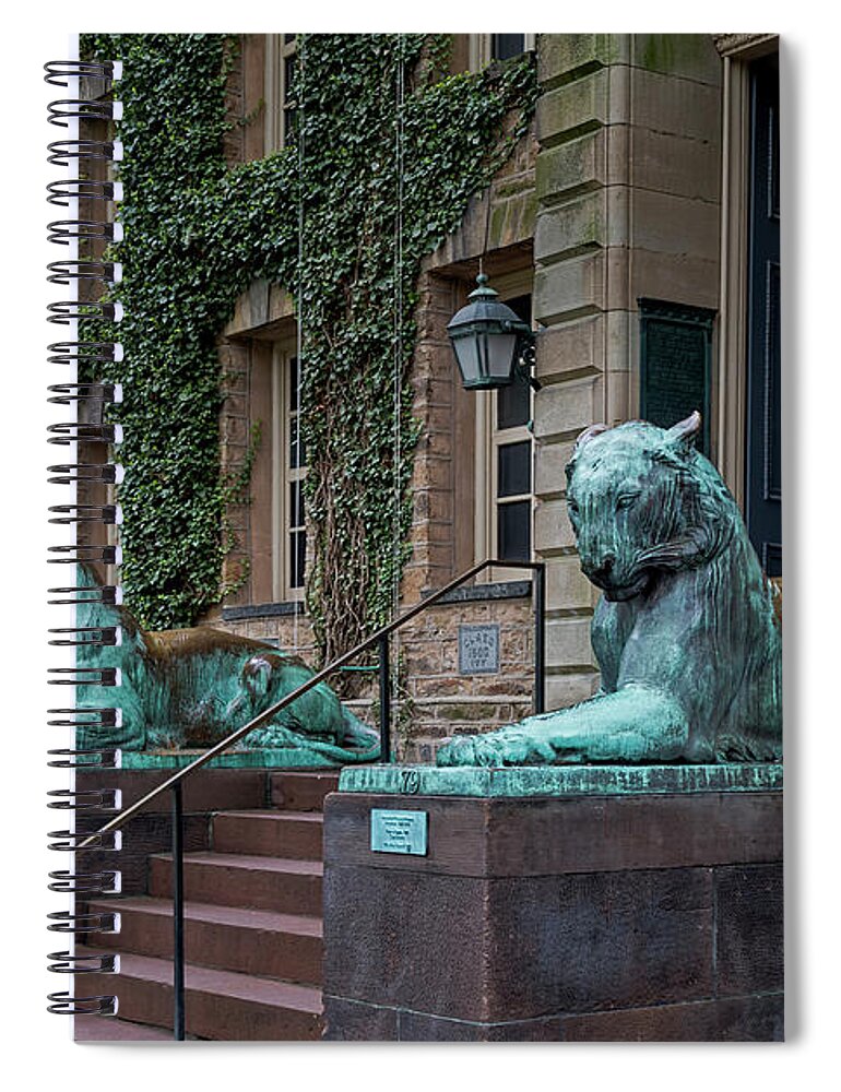 Princeton University Spiral Notebook featuring the photograph Princeton University Nassau Hall Tigers by Susan Candelario