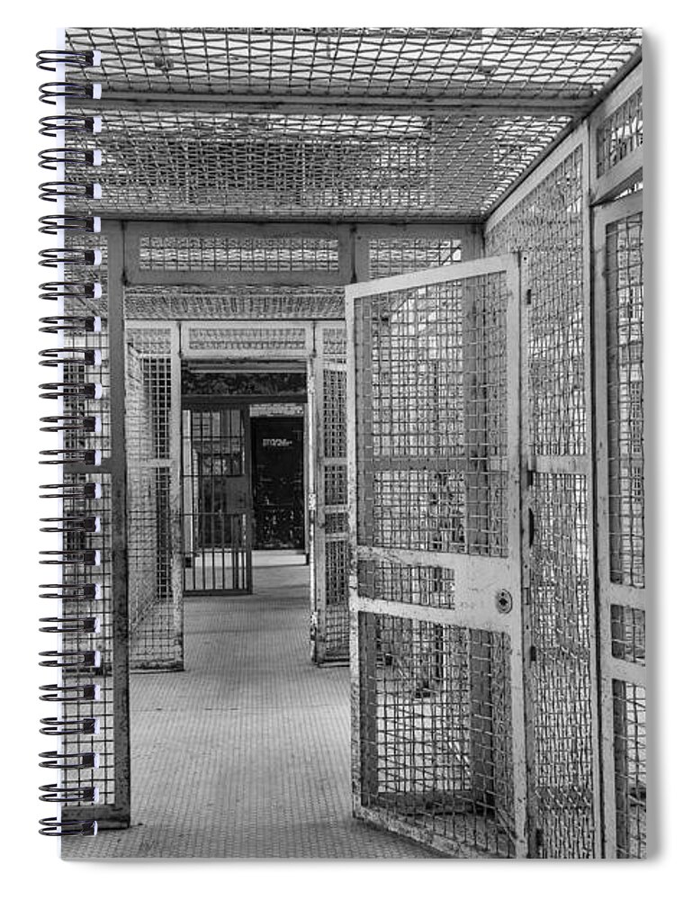 Steven Bateson Spiral Notebook featuring the photograph Prison Maze by Steven Bateson