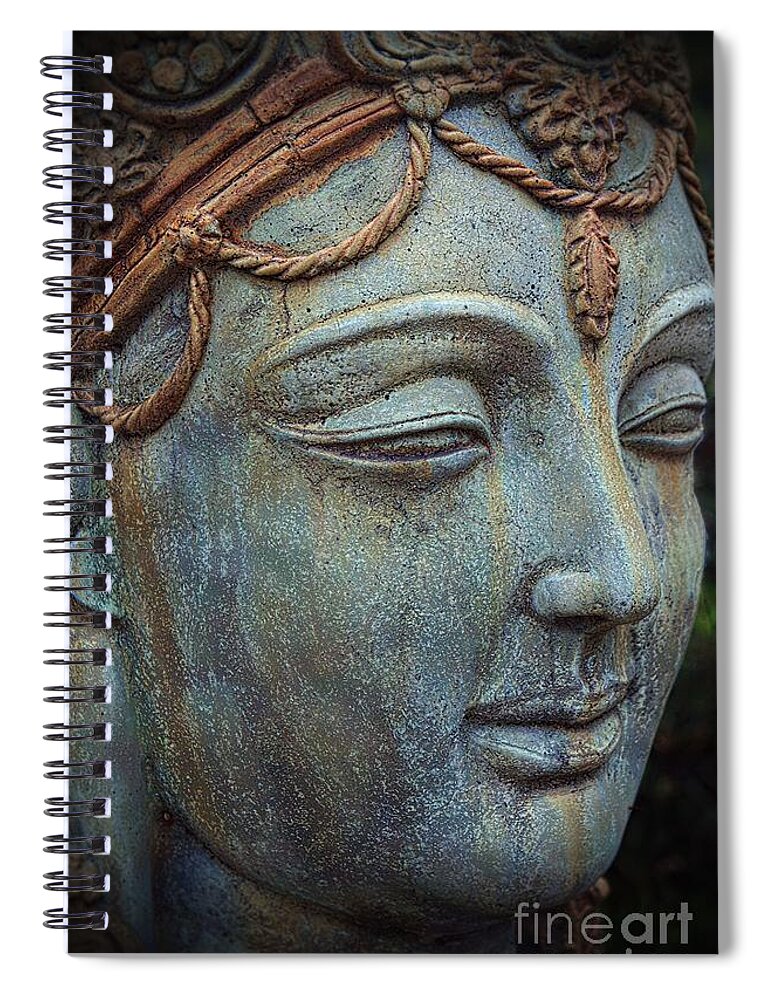 Prithvi Mata Spiral Notebook featuring the photograph Prithvi Mata by Lilliana Mendez