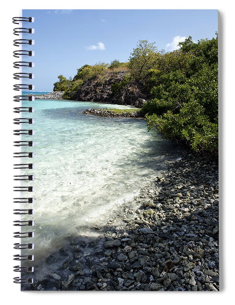 Art Spiral Notebook featuring the photograph Private in Barbados by Jon Glaser