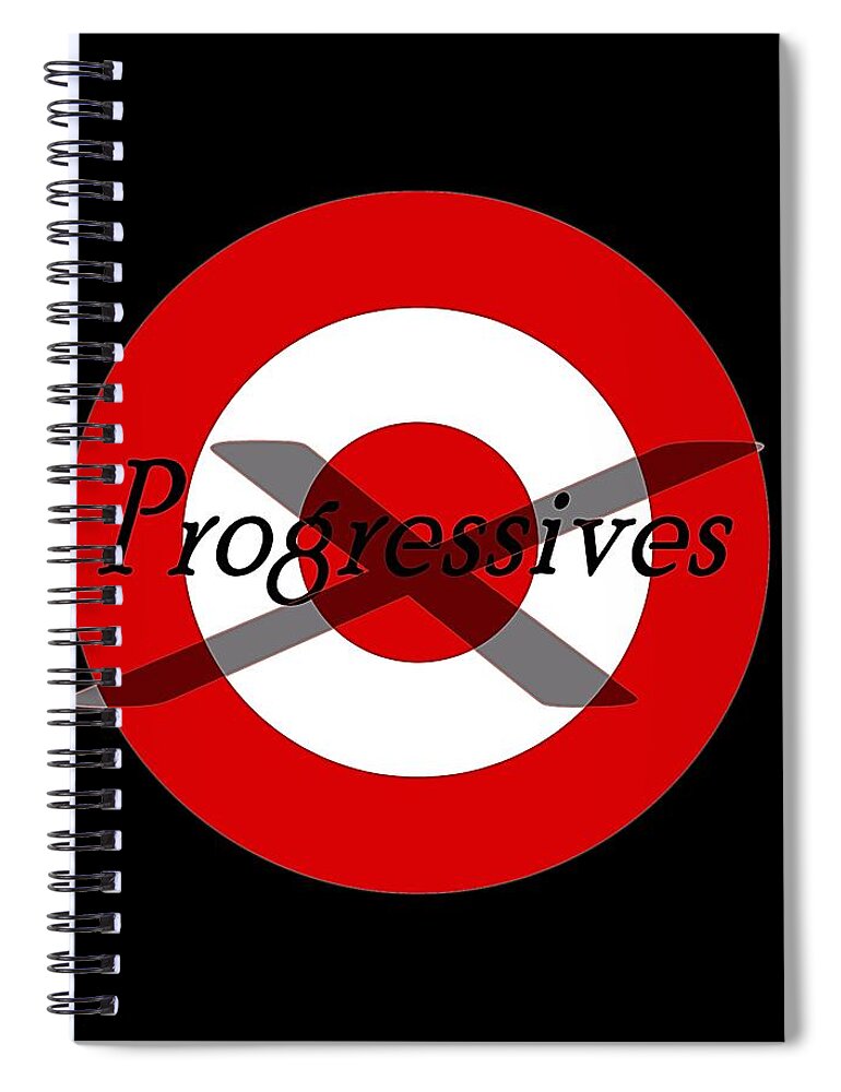 Progressive Spiral Notebook featuring the digital art Progressives by Newwwman