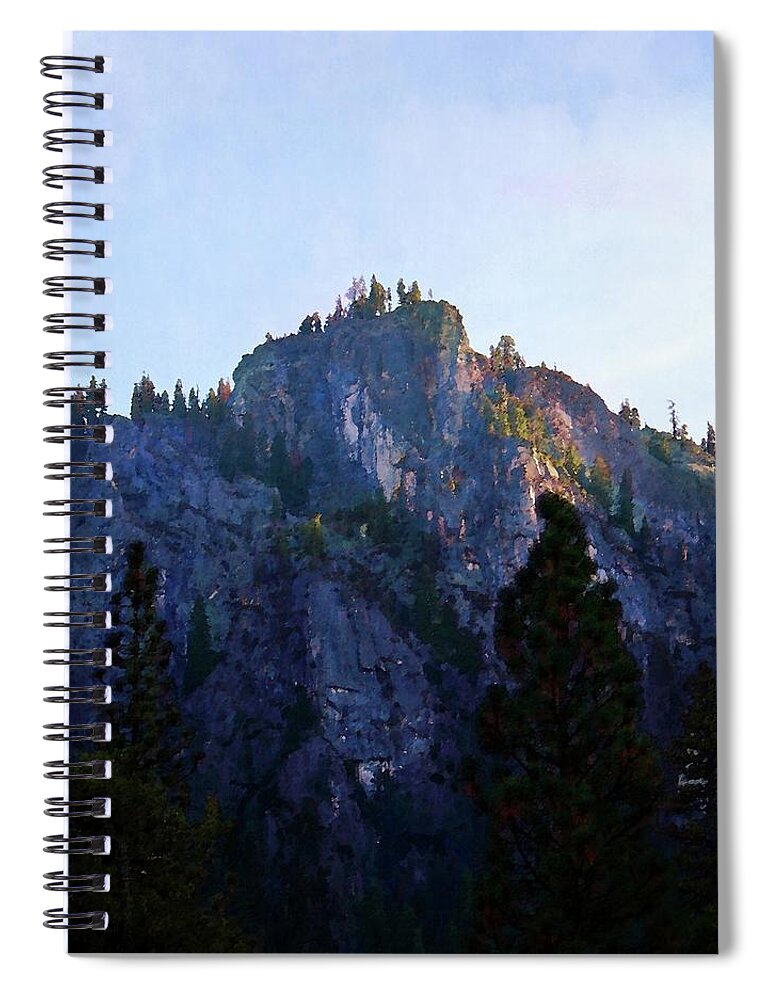 Promontory Spiral Notebook featuring the photograph Promontory by Timothy Bulone