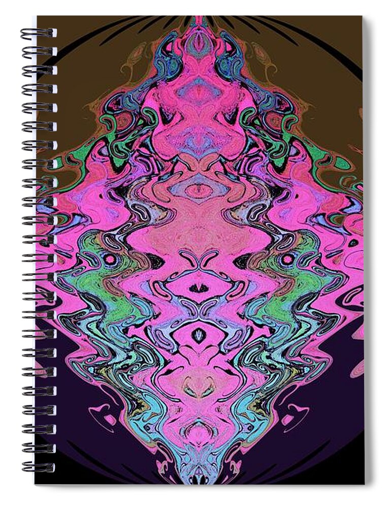 Psychedelic Art Spiral Notebook featuring the photograph Psychedelic by Beverly Shelby