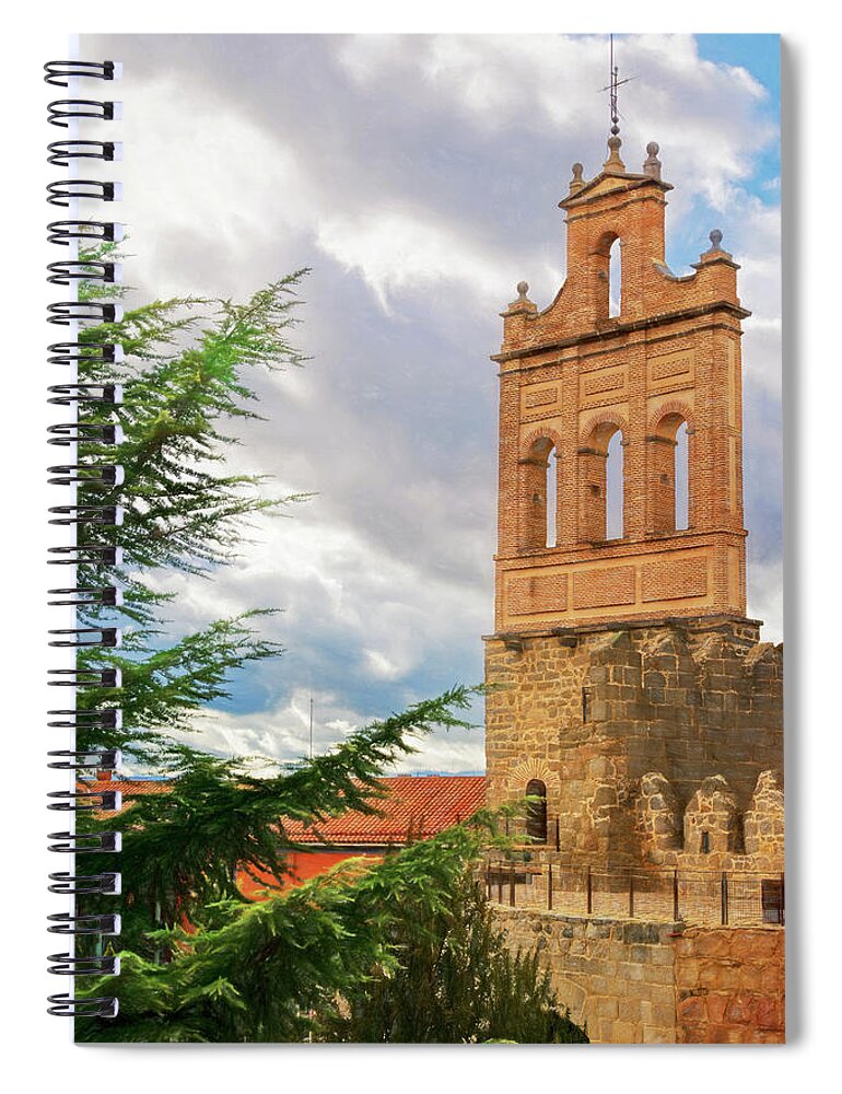 Joan Carroll Spiral Notebook featuring the photograph Puerta del Carmen Avila Artistic by Joan Carroll