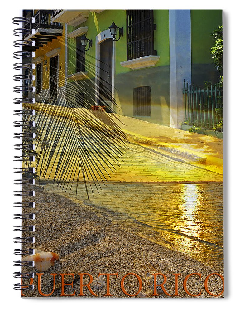 Puerto Rico Spiral Notebook featuring the photograph Puerto Rico Collage 3 by Stephen Anderson