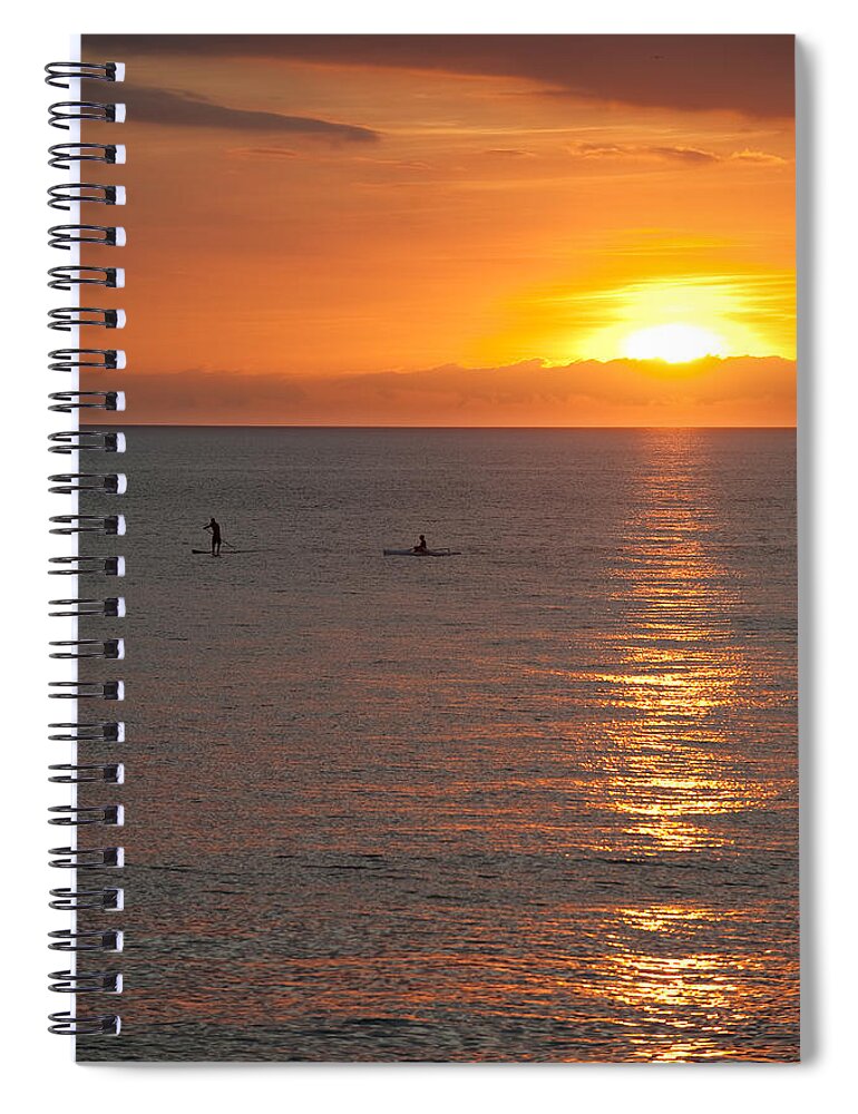 Sunset Spiral Notebook featuring the photograph Puerto Vallarta Sunset by Sebastian Musial