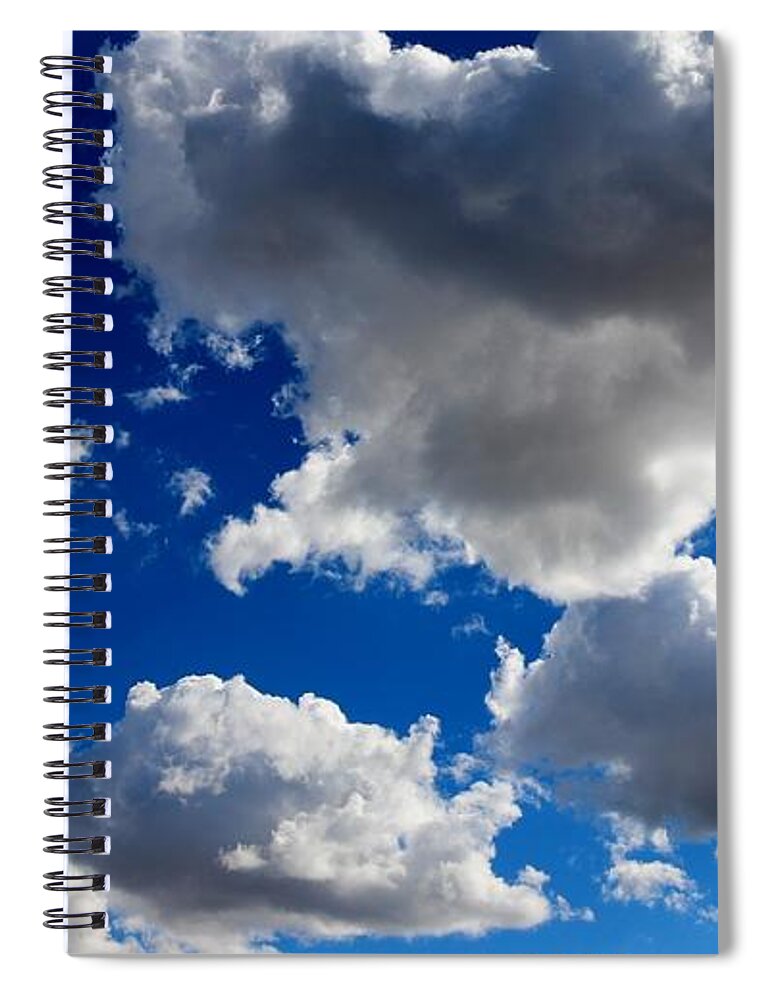 Clouds Spiral Notebook featuring the photograph Puffy Sky - 2 by Christy Pooschke