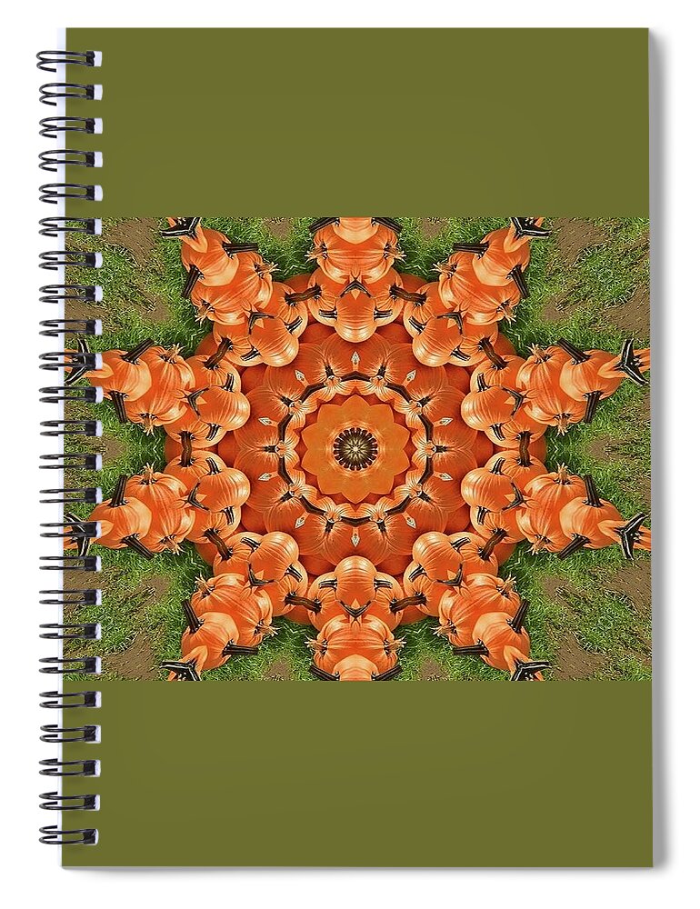 Pumpkins Spiral Notebook featuring the photograph Pumpkins Galore by Charles HALL