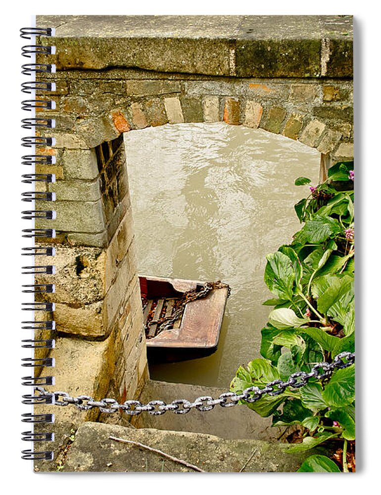 Punt Spiral Notebook featuring the photograph Punt is for boating. by Elena Perelman