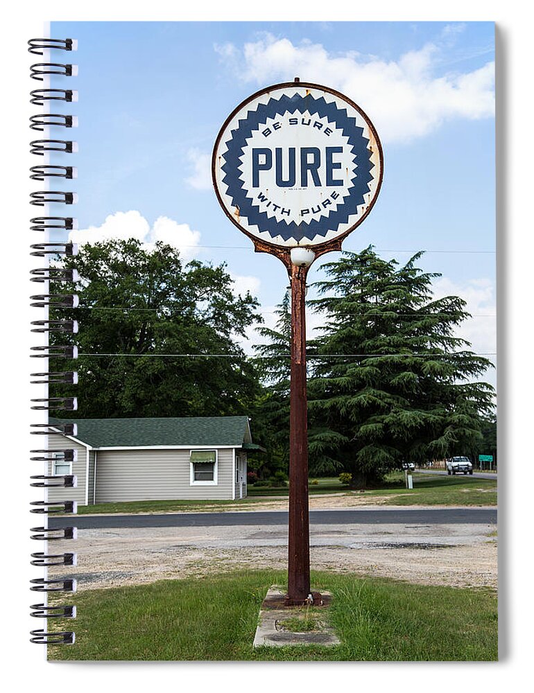 Pure Spiral Notebook featuring the photograph Pure Oil by Charles Hite