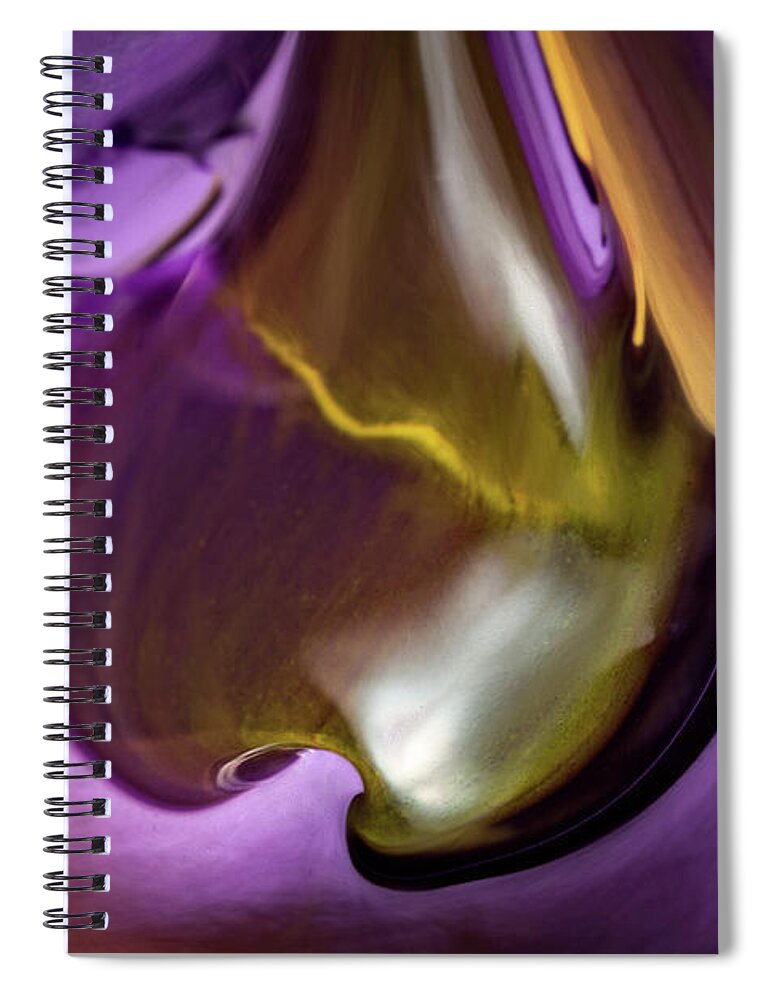 Abstract Spiral Notebook featuring the photograph Purple Haze by Patti Schulze