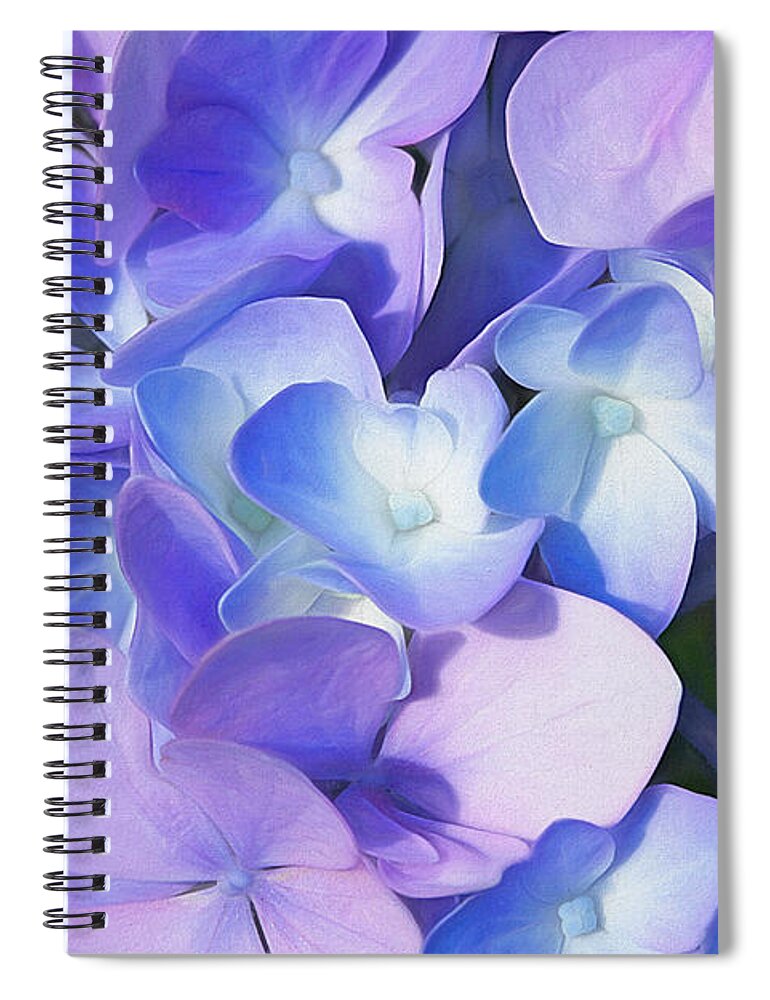 Hydrangea Spiral Notebook featuring the photograph Purple Hydrangea by Cindi Ressler