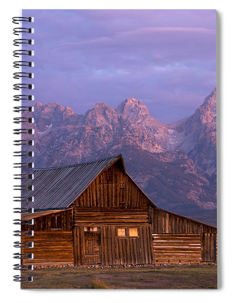 T.a. Moulton Barn Spiral Notebook featuring the photograph Purple Mountains Majesty by Deby Dixon