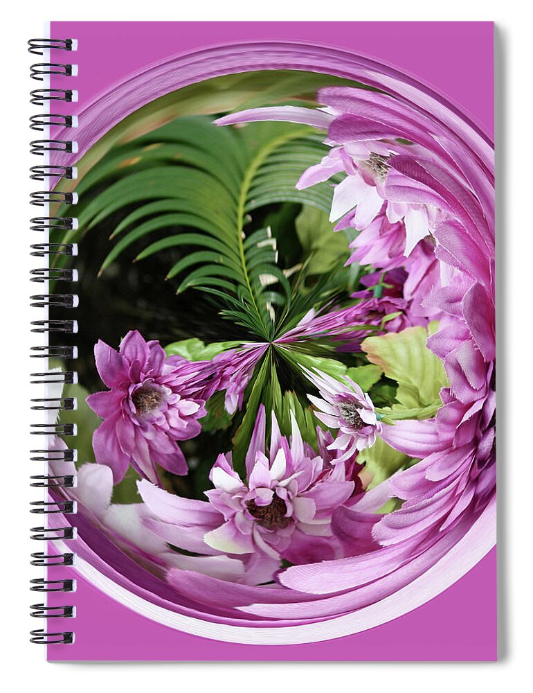 Purple Spiral Notebook featuring the photograph Purple Orb by Bill Barber