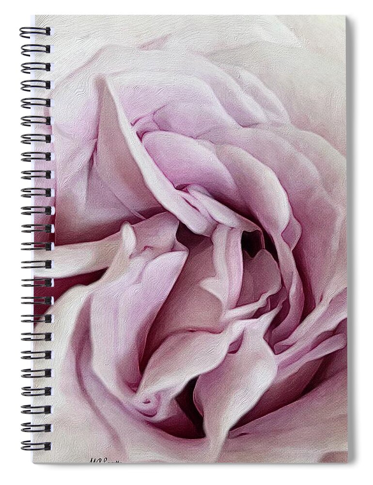 Purple Spiral Notebook featuring the photograph Purple Rose by Marian Lonzetta