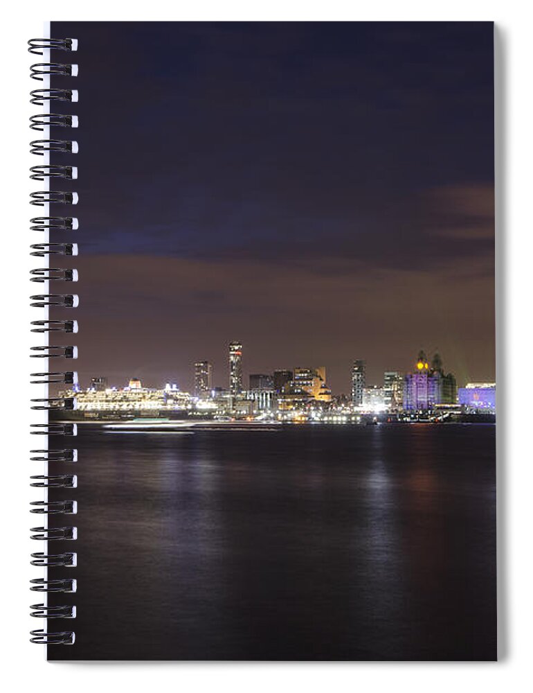 Cunard Spiral Notebook featuring the photograph Queen Mary 2 by Spikey Mouse Photography