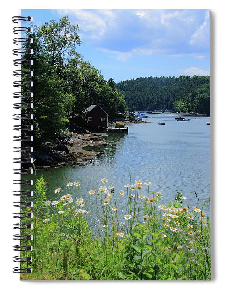 Seascape Spiral Notebook featuring the photograph Quiet Cove 2 by Doug Mills