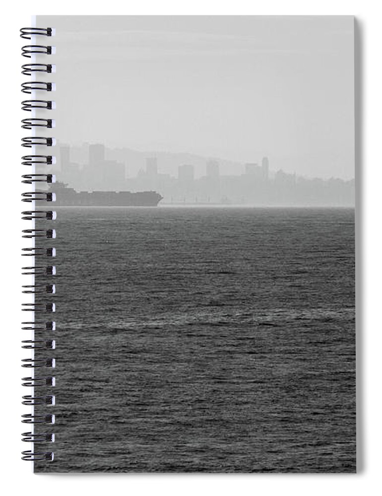 Ship Spiral Notebook featuring the photograph Quiet Giants by Trance Blackman
