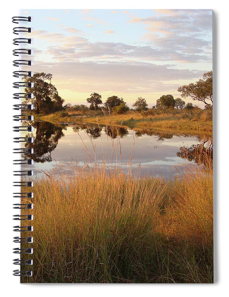 Karen Zuk Rosenblatt Art And Photography Spiral Notebook featuring the photograph Quiet River by Karen Zuk Rosenblatt