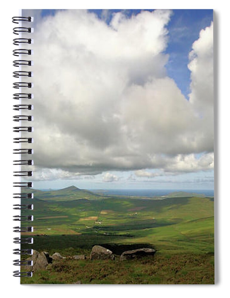 Vista Spiral Notebook featuring the photograph Radharc Mullach Bheal by Mark Callanan