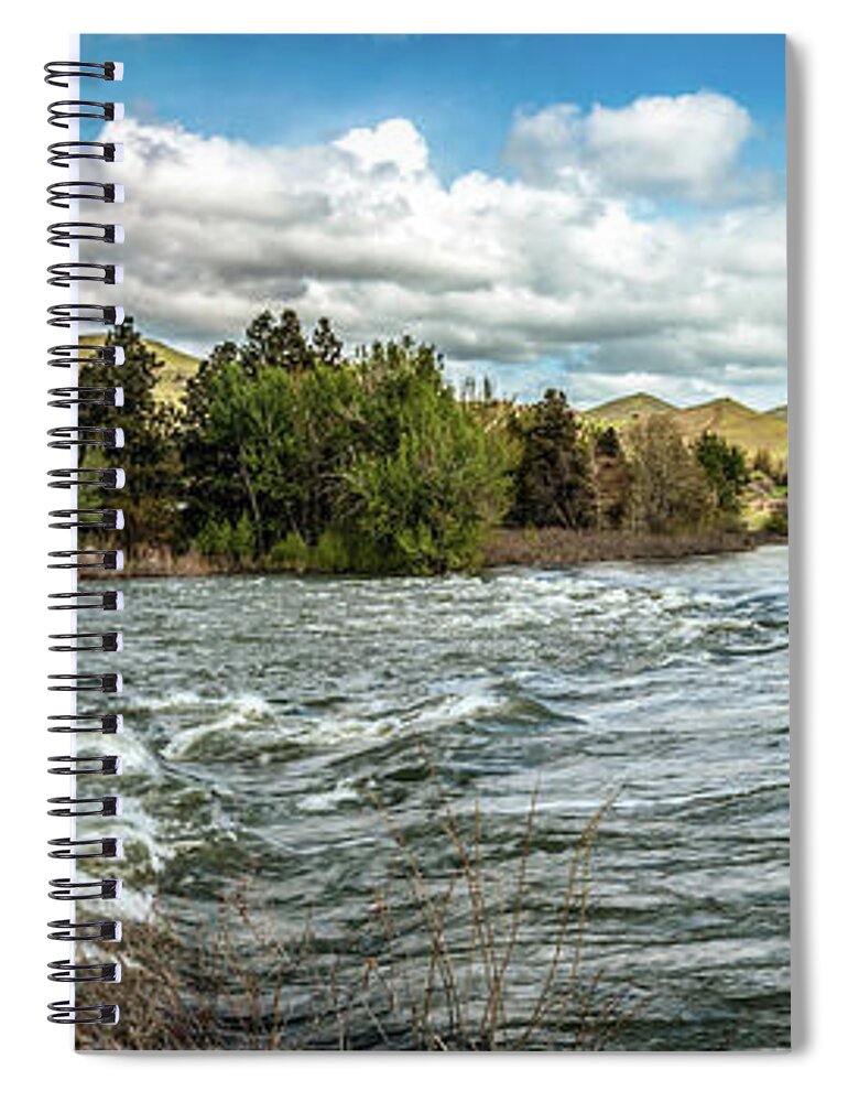 Emmett Spiral Notebook featuring the photograph Raging Payette River by Robert Bales