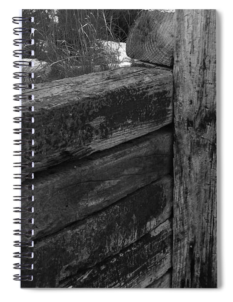 Railroad Ties Spiral Notebook featuring the photograph Railroad ties by Robert WK Clark