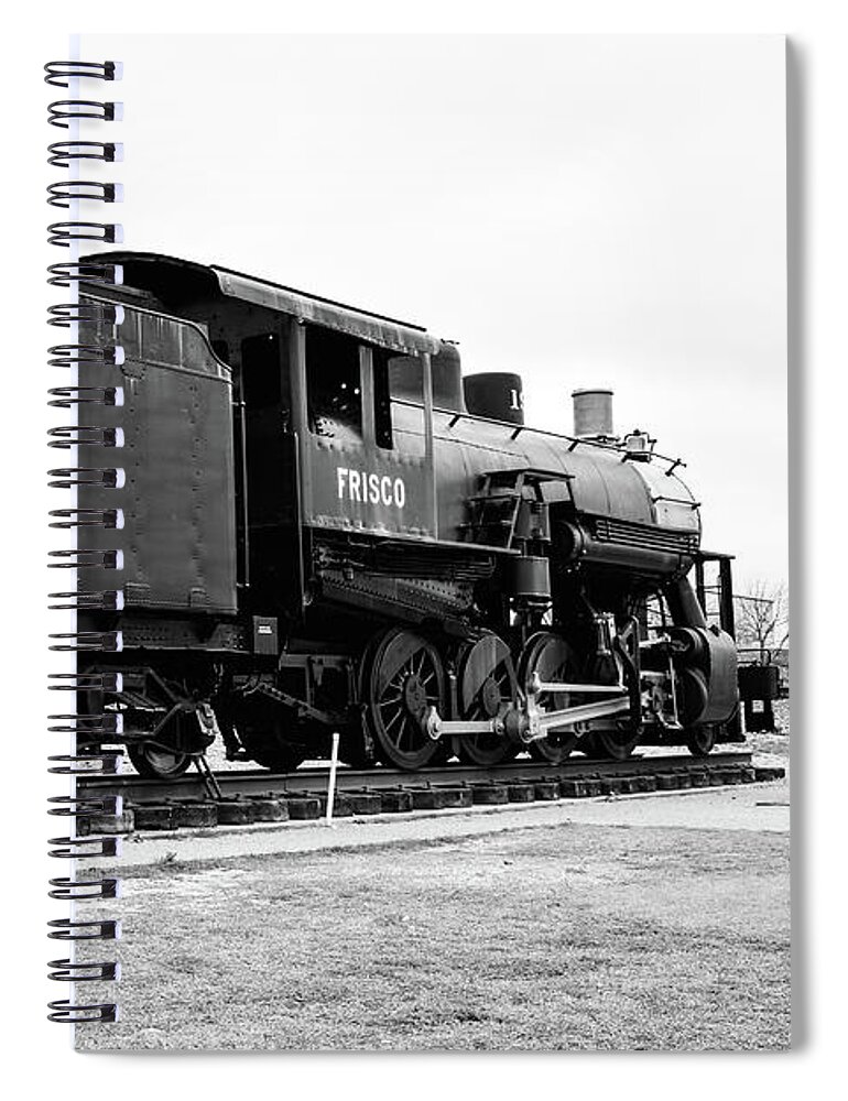 Frisco Spiral Notebook featuring the photograph Railway Engine in Frisco by Nicole Lloyd