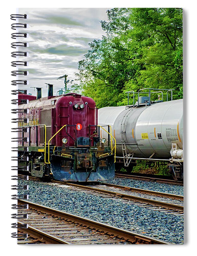 2d Spiral Notebook featuring the photograph Railway Station by Brian Wallace