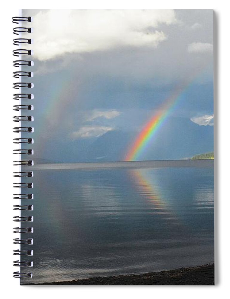 Rainbow Spiral Notebook featuring the photograph Rainbow 1 by Marty Koch