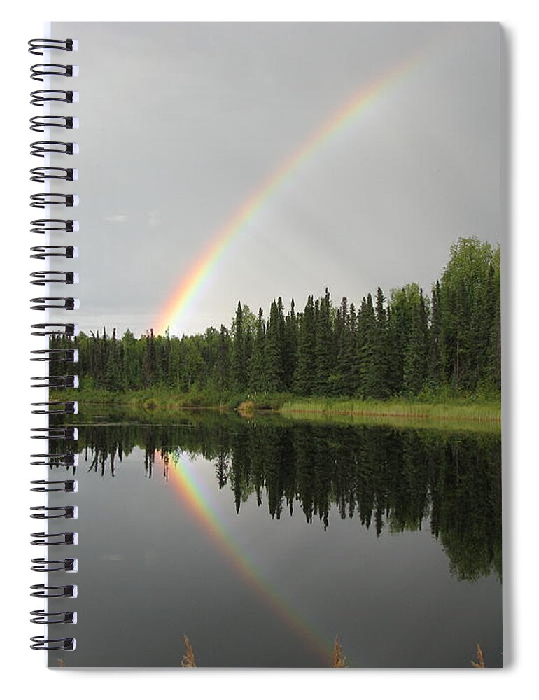 Rainbow Spiral Notebook featuring the photograph Rainbow by Anthony Trillo