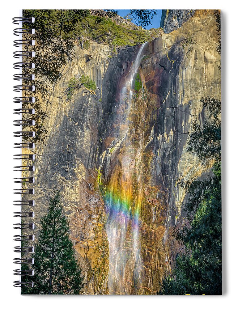 Bridal Veil Falls Spiral Notebook featuring the photograph Rainbow at Bridal Veil by Rikk Flohr