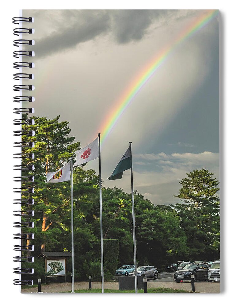 Rainbow Spiral Notebook featuring the photograph Rainbow Day by Bill Roberts